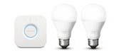 Philips HUE Starterset mit E27 Fassung, warmweiss