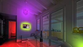 Buntes Licht mit Philips Hue in der Ferienwohnung Casa Panorama, Sizilien