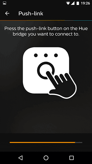 Philips Hue App - Press button