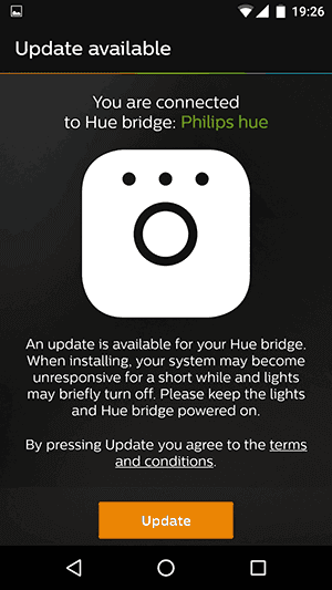 Philips Hue App - Update available