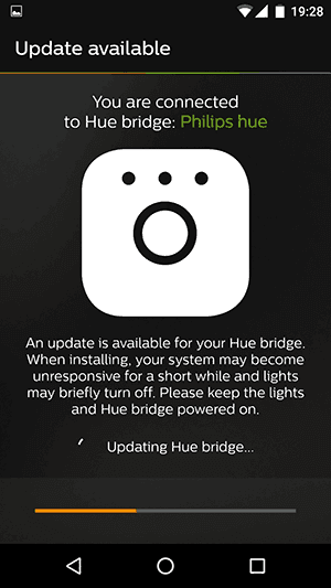 Philips Hue App - Update start