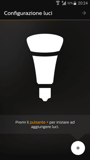 Philips Hue App - Configurazione luci